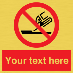 Custom prohibition Do not use for face grinding